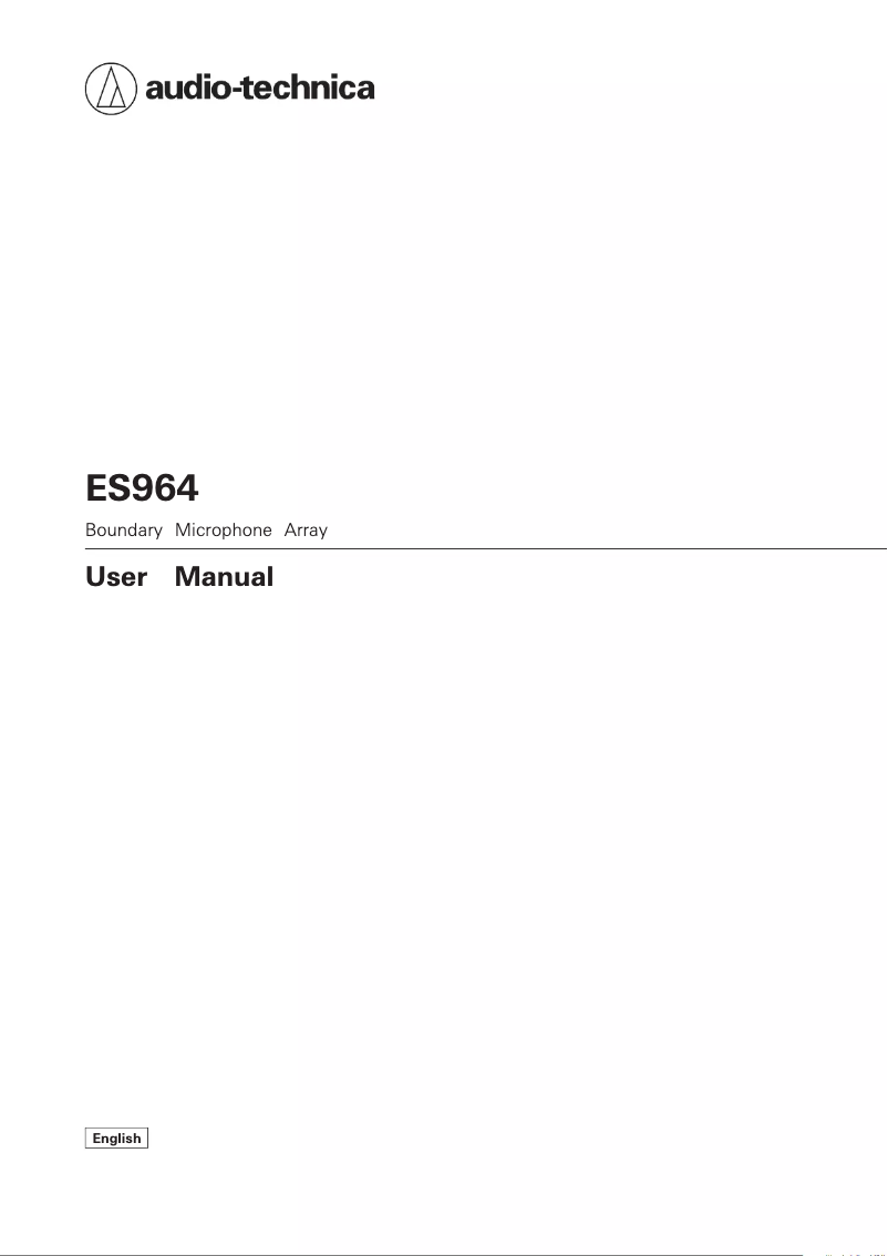 Página 1 del manual Manual de usuario Audio-Technica ES964