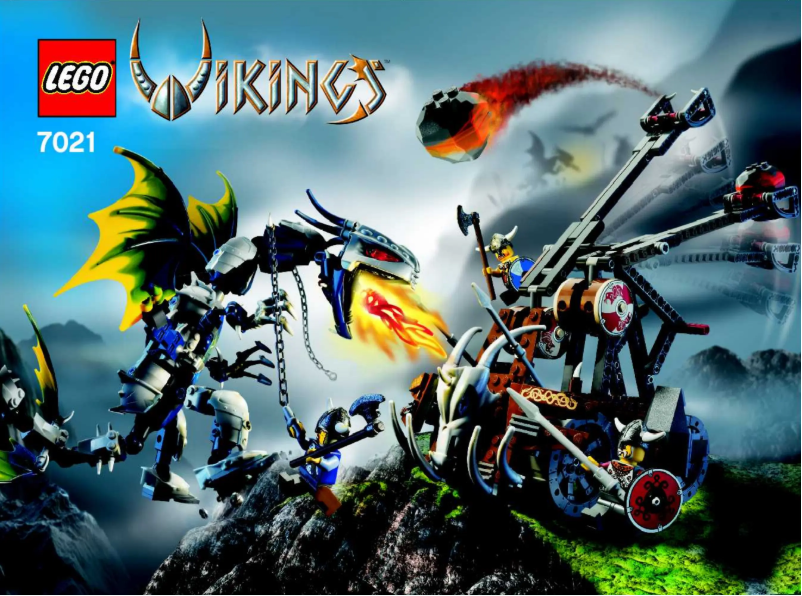 Page 1 de la notice Manuel utilisateur Lego Viking Double Catapult vs. the Armoured