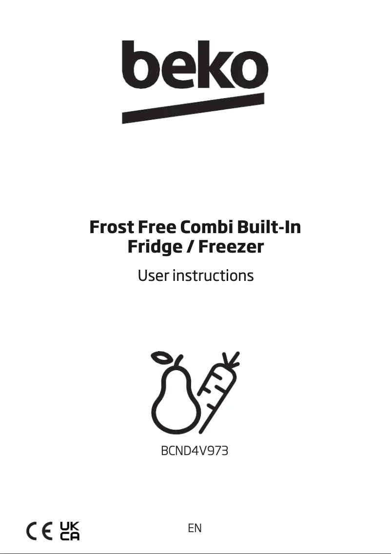 Page n°1 - Manuel utilisateur Beko BCND4V973