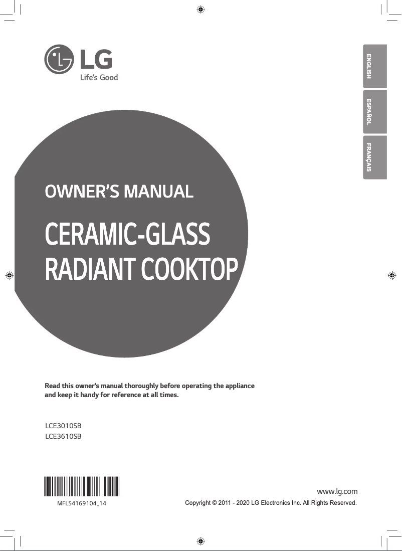 Image de la première page du manuel de l'appareil LCE3610SB