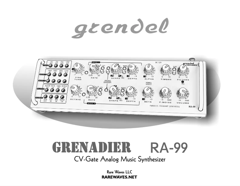 Image de la première page du manuel de l'appareil Grenadier RA-99