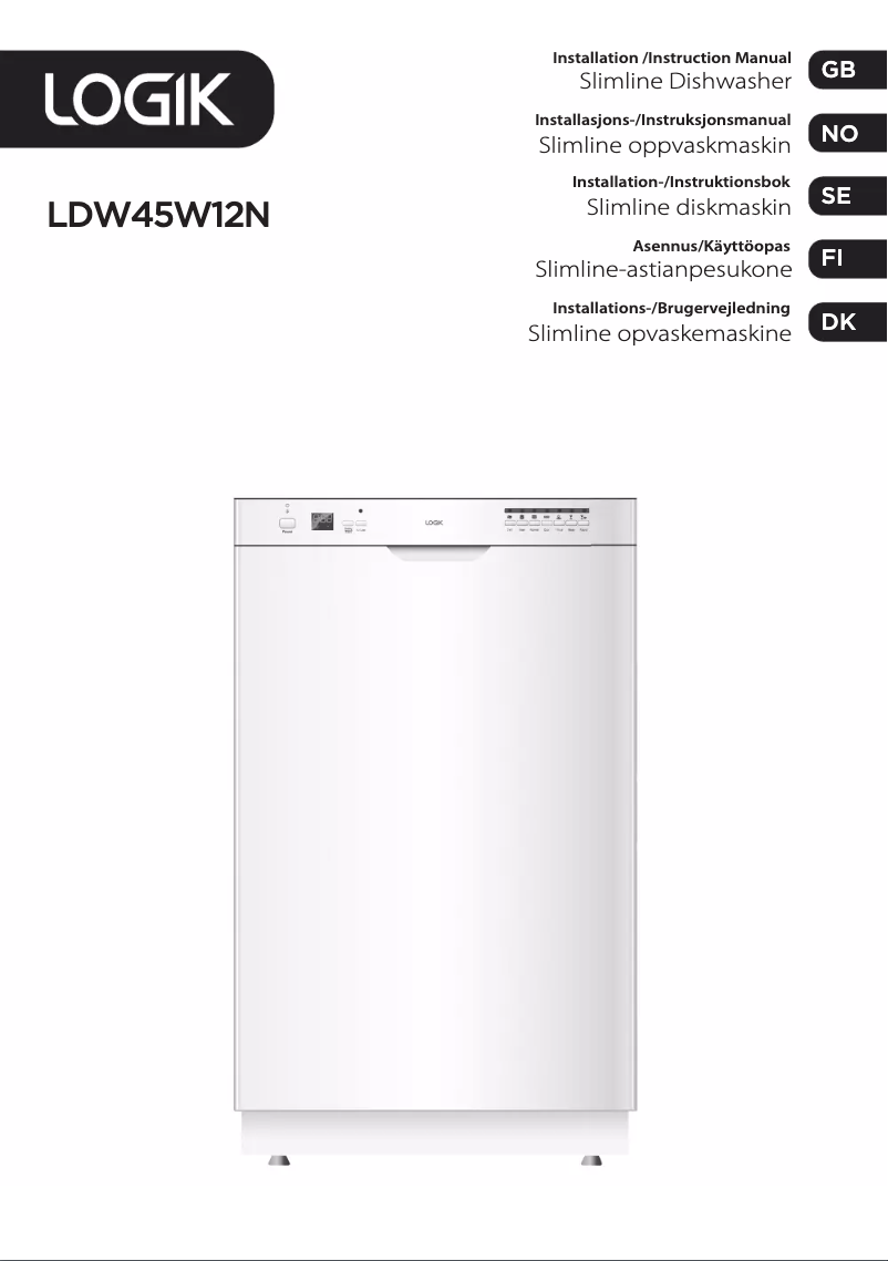 Page 1 de la notice Manuel utilisateur Logik LDW45W12N