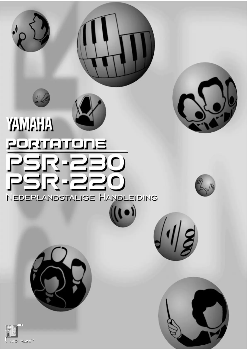 Page 1 de la notice Manuel utilisateur Yamaha Portatone PSR-220