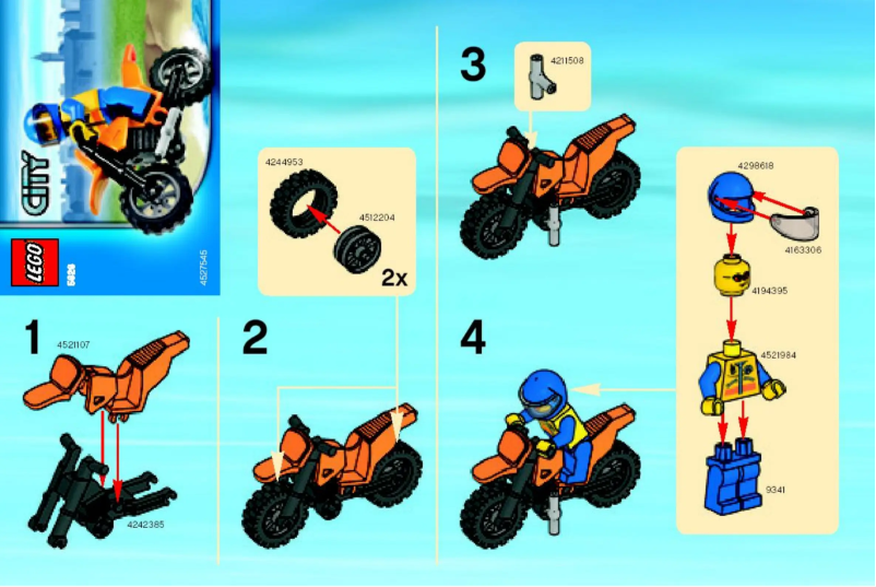 Page 1 of the manual User Manual Lego Coastguard Bike