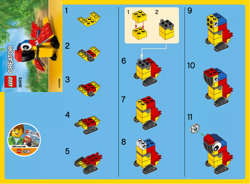 Page 1 de la notice Manuel utilisateur Lego Creator 30472