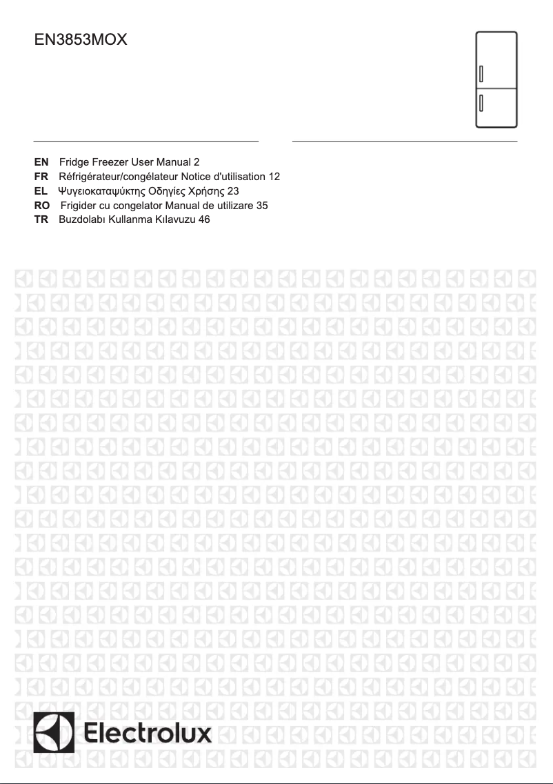 Page 1 de la notice Manuel utilisateur Electrolux EN3853MOX