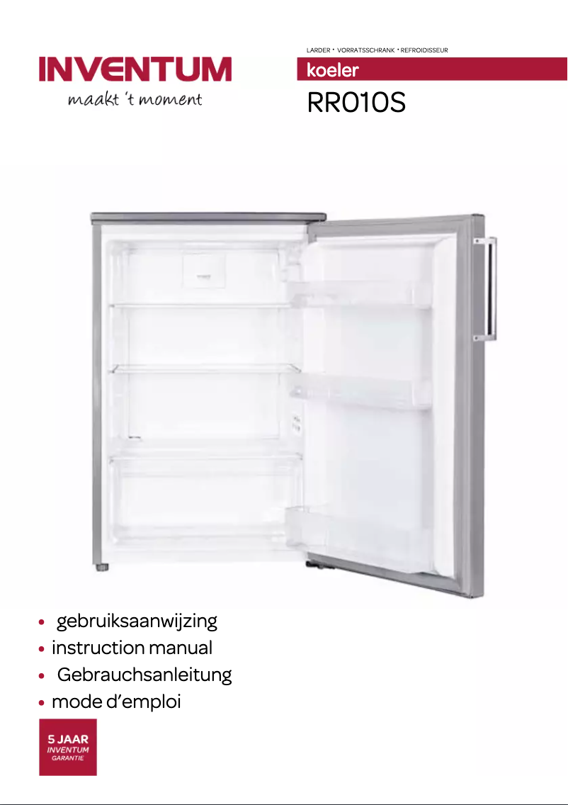 Image de la première page du manuel de l'appareil RR010S