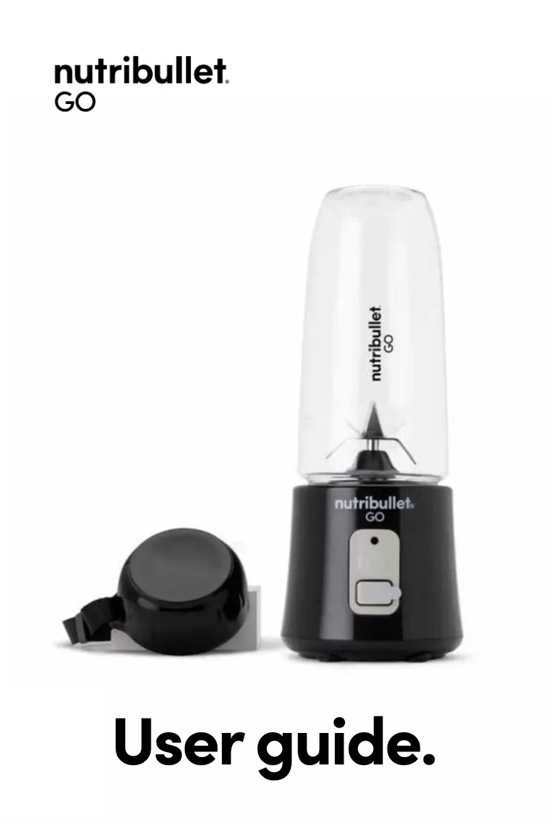 Page n°1 - Manuel utilisateur NutriBullet Go