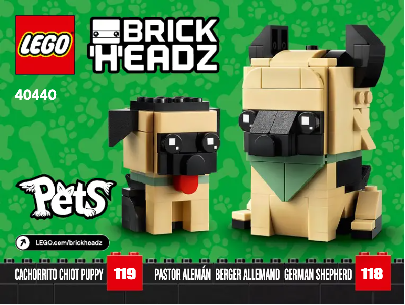 Image de la première page du manuel de l'appareil Brickheadz 40440