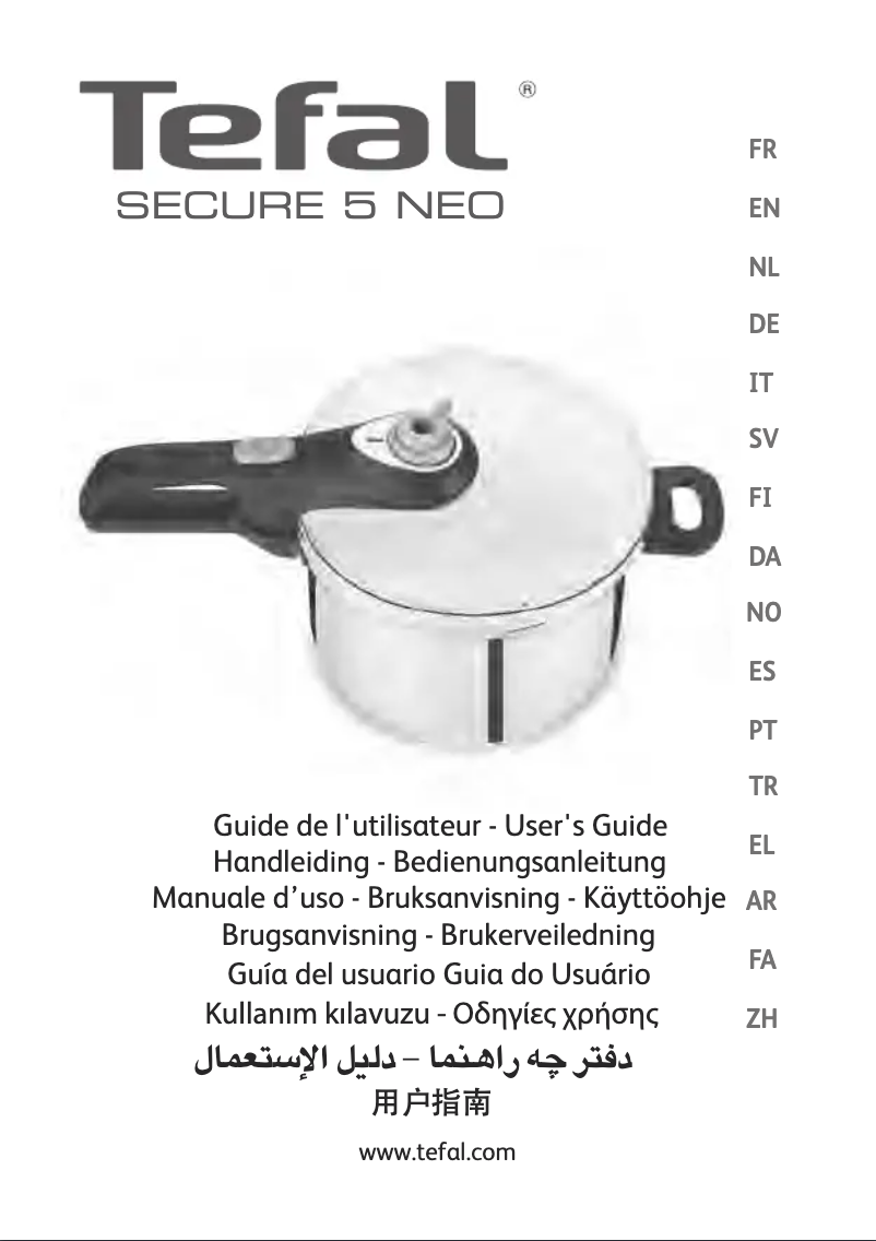 Page 1 de la notice Manuel utilisateur Tefal Secure Neo P25342