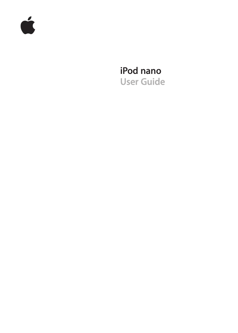 Página 1 del manual Manual de usuario Apple iPod Nano 6th generation