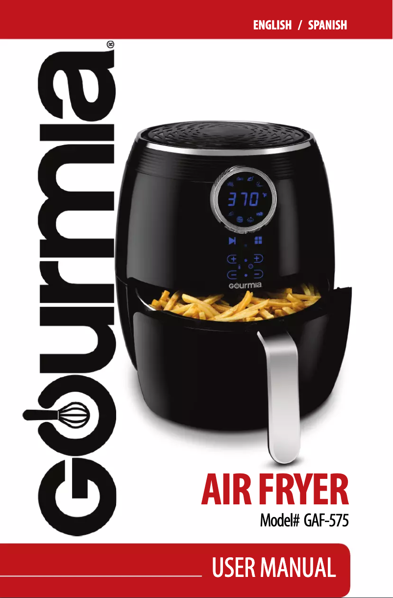 Page 1 de la notice Manuel utilisateur Gourmia GAF575