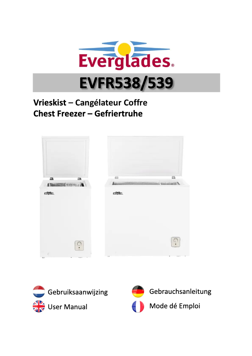 Image de la première page du manuel de l'appareil EVFR538
