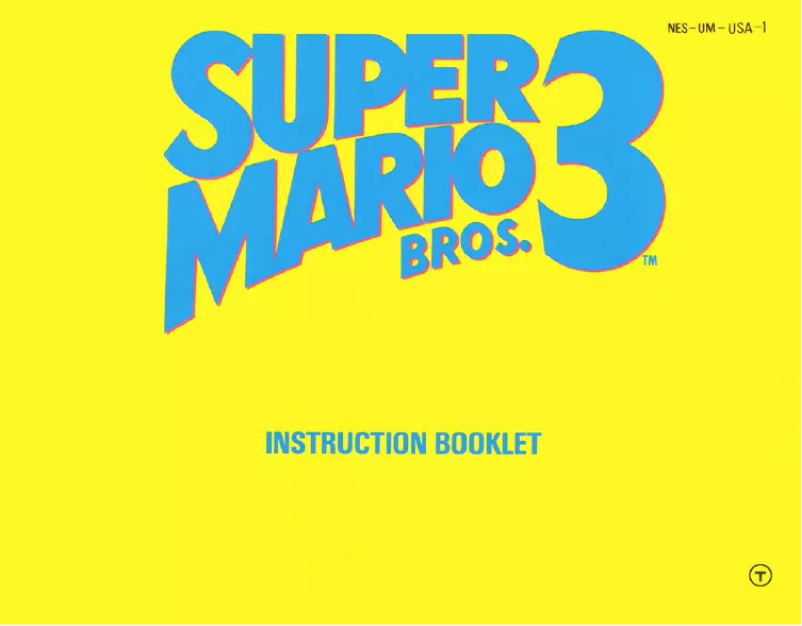 Página 1 del manual Manual de usuario Nintendo Super Mario Bros. 3 (NES)