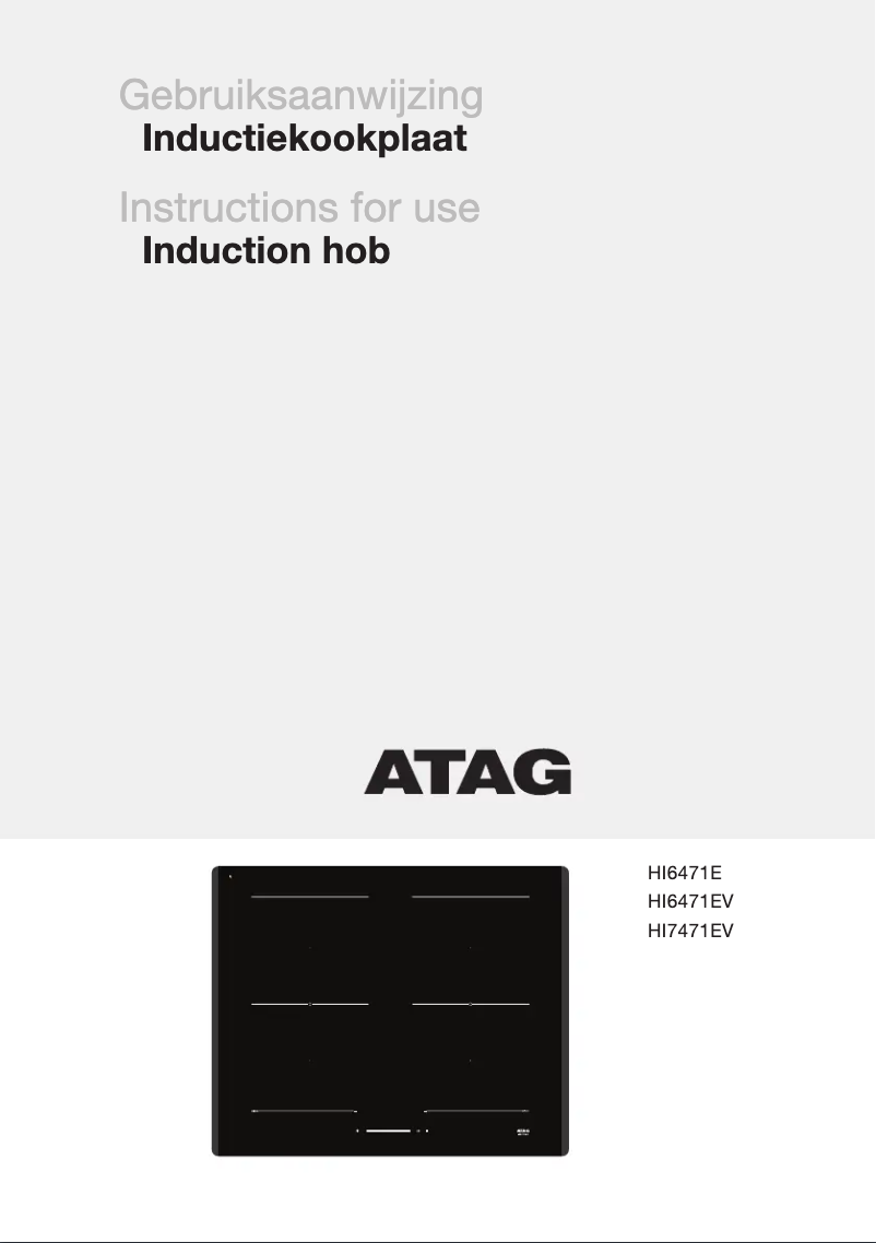 Page n°1 - Manuel utilisateur Atag HI6471E