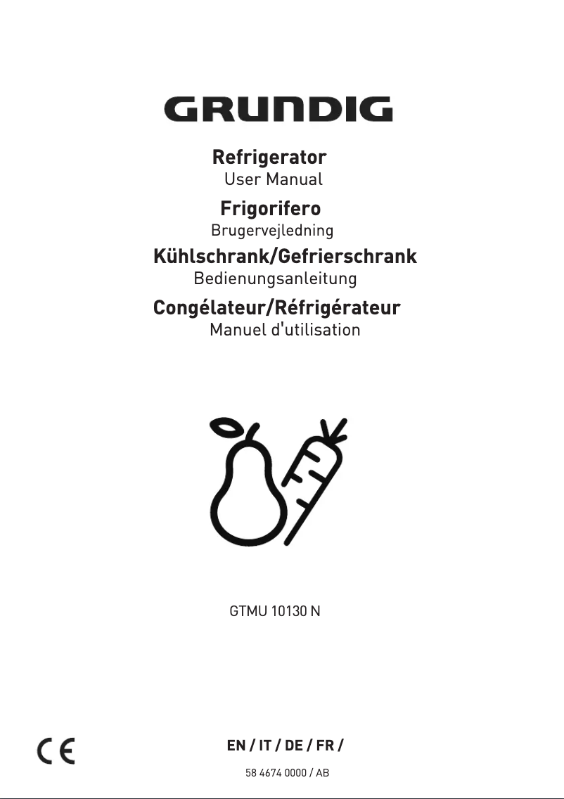 Image de la première page du manuel de l'appareil GTMU10130N