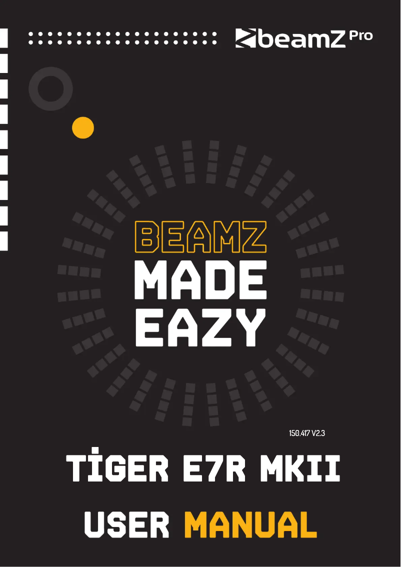 Image de la première page du manuel de l'appareil Tiger E 7R MKIII