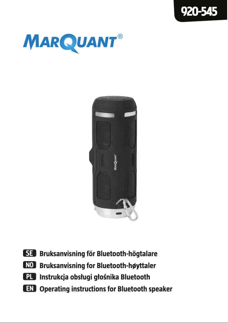 Página 1 del manual Manual de usuario Marquant 920-545
