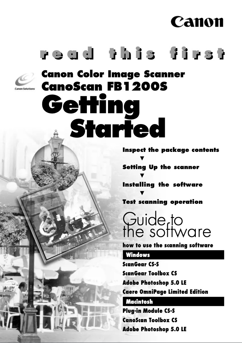 Page n°1 - Manuel utilisateur Canon CanoScan FB 1200S