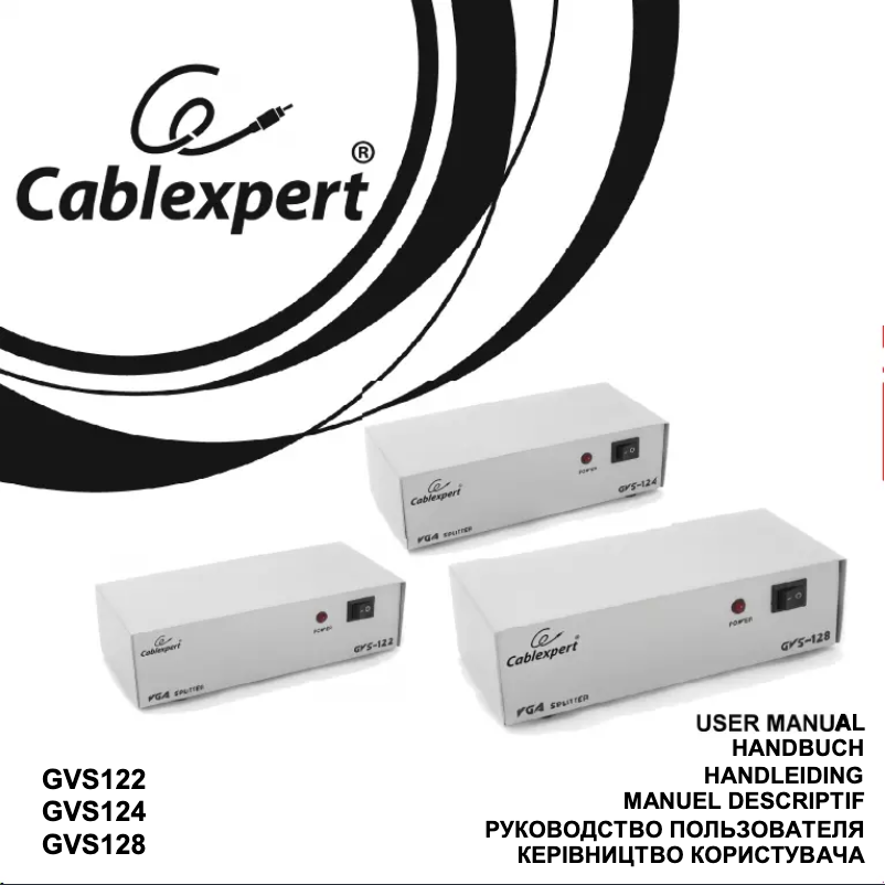 Page 1 de la notice Manuel utilisateur Cablexpert GVS122