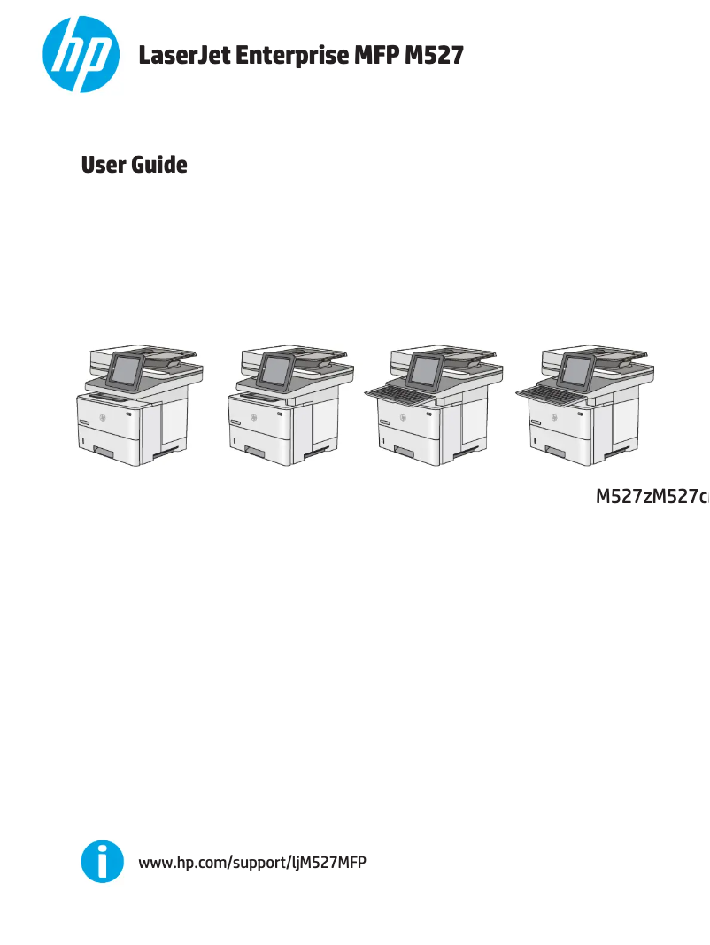 Page n°1 - Manuel utilisateur HP LaserJet Enterprise Flow M527z