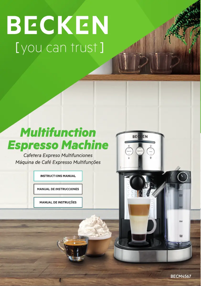 Page 1 de la notice Manuel utilisateur Becken BECM4567