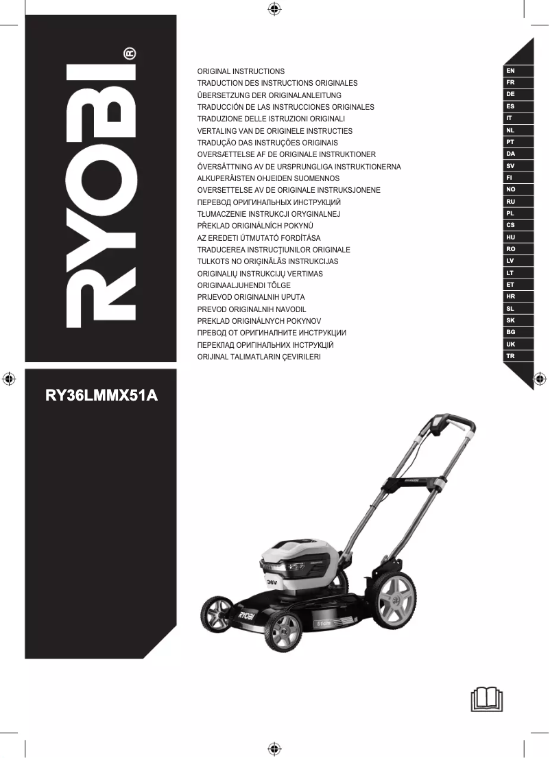 Page n°1 - Manuel utilisateur RYOBI Max Power RY36LMMX51A