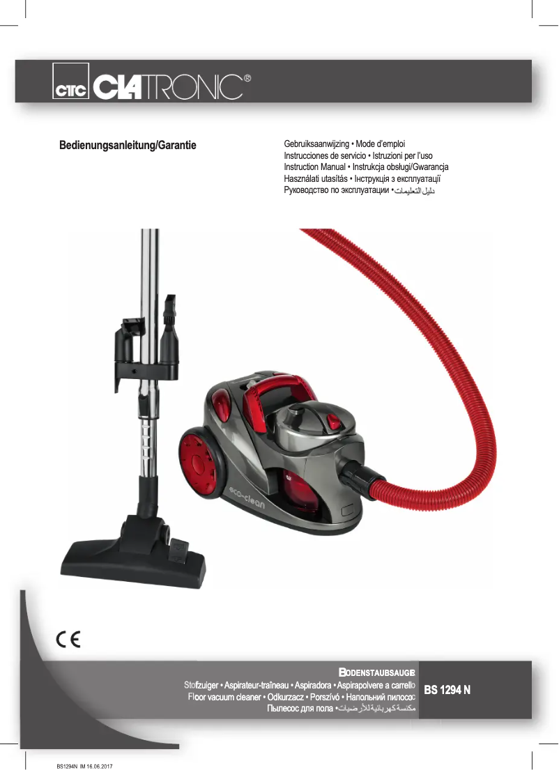 Página 1 del manual Manual de usuario Clatronic BS 1294 N