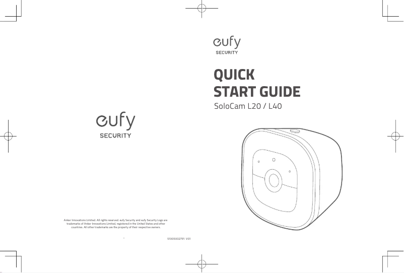 Page n°1 - Manuel utilisateur Eufy SoloCam L40