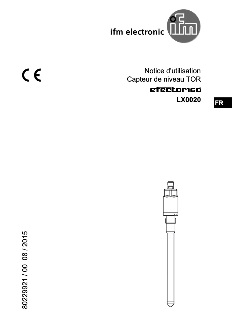 Page n°1 - Manuel utilisateur IFM LX0020