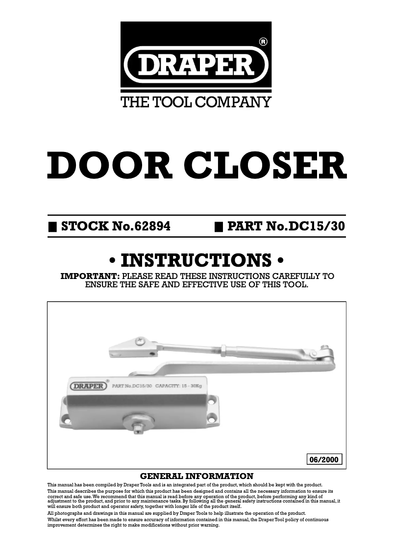 Image de la première page du manuel de l'appareil DC15/30