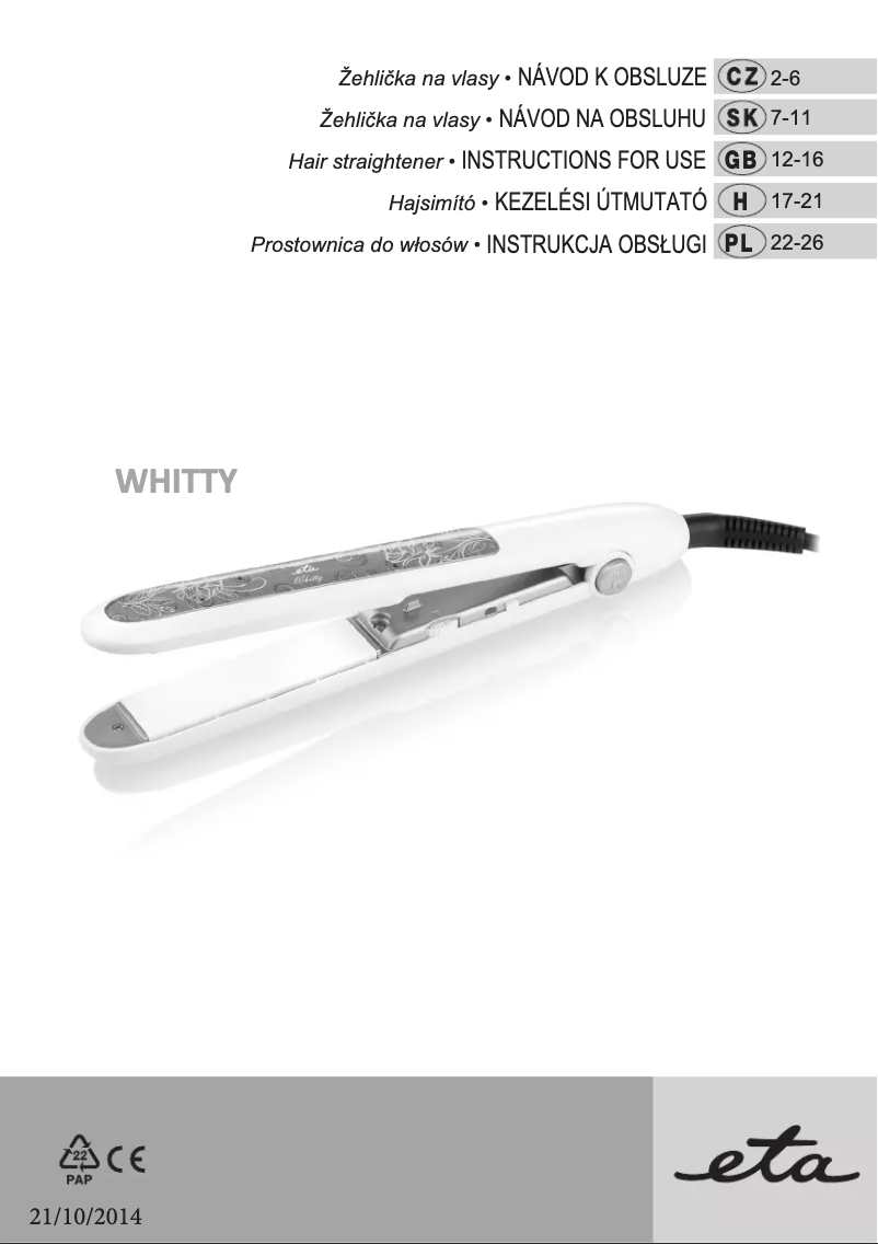 Image de la première page du manuel de l'appareil 133790010