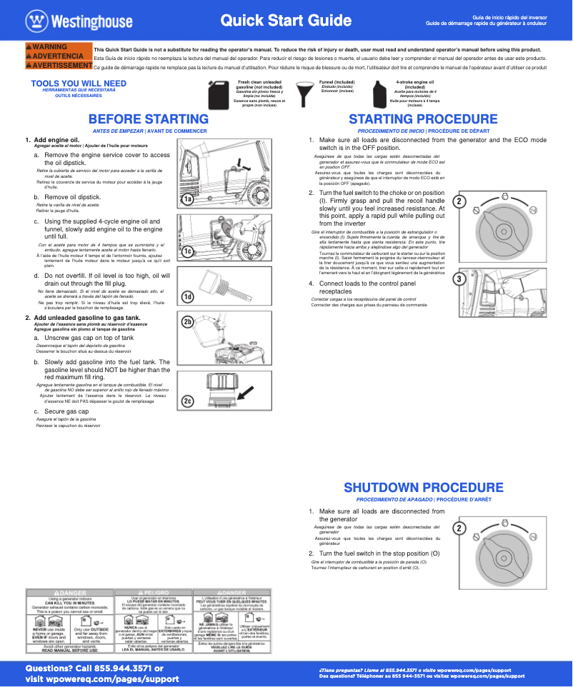 Image de la première page du manuel de l'appareil iGen5000cv