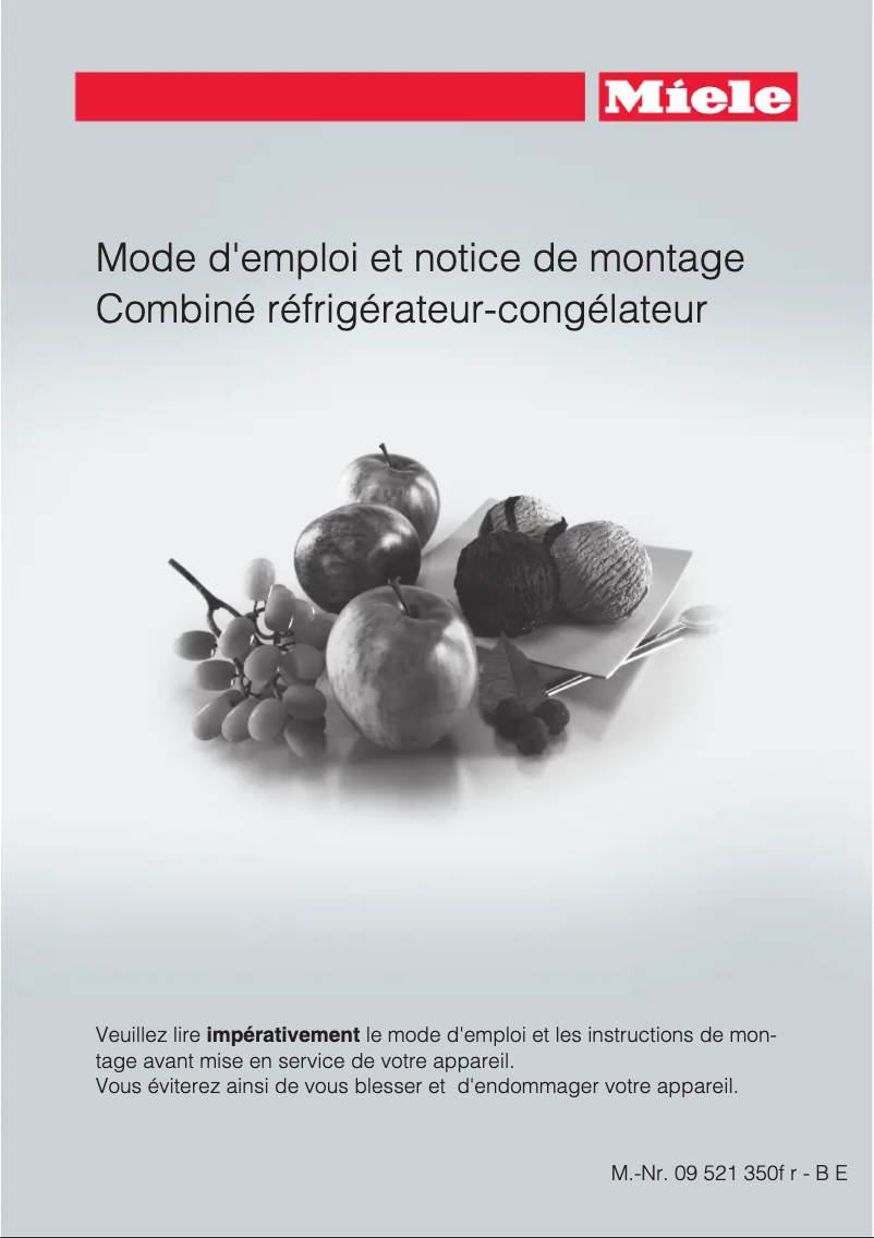 Image de la première page du manuel de l'appareil KFN 37452 IDE