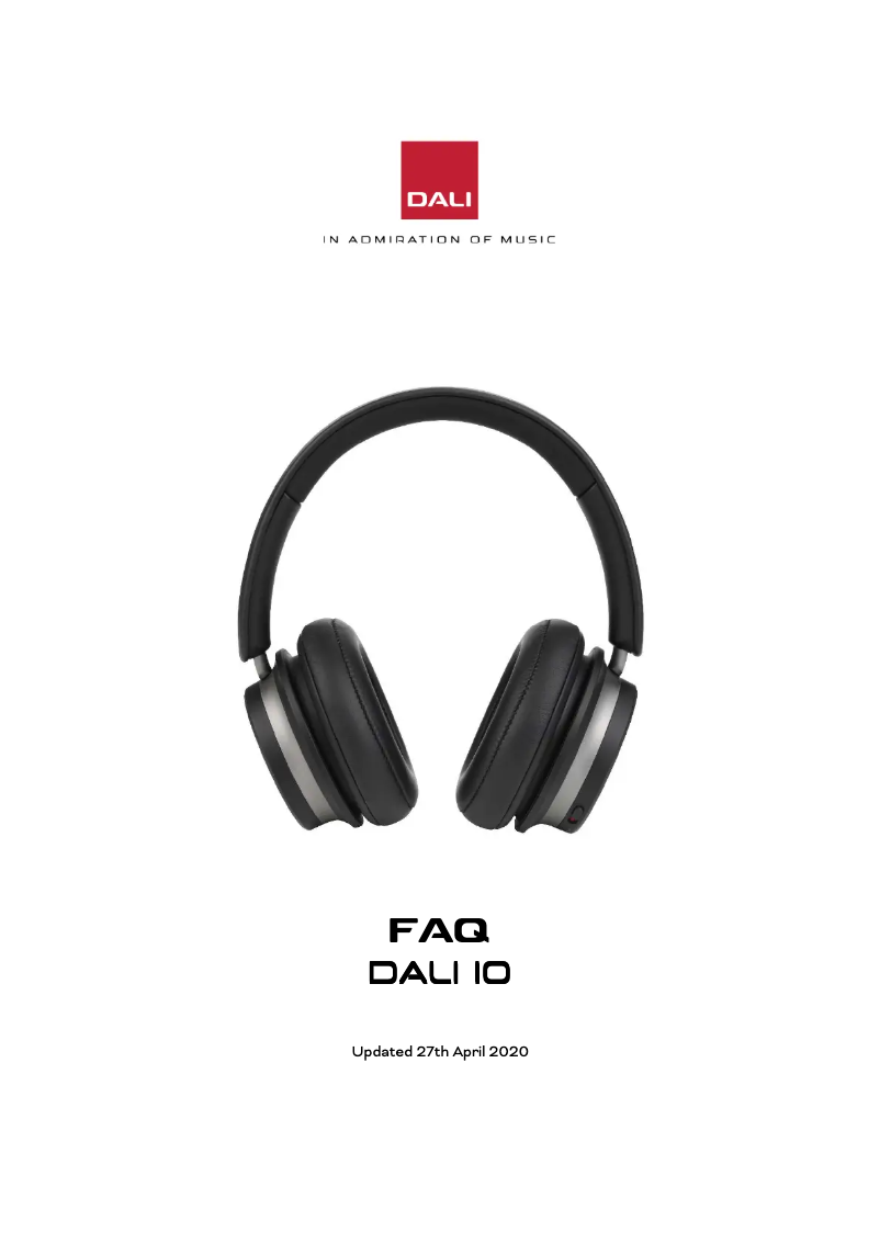 Page n°1 - FAQ Dali iO-6