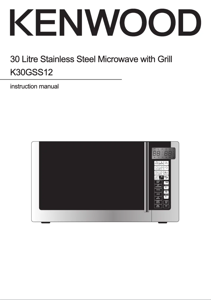 Page n°1 - Manuel utilisateur Kenwood K30GSS12