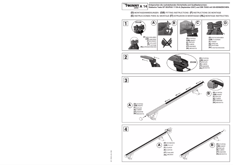 Image de la première page du manuel de l'appareil A 14
