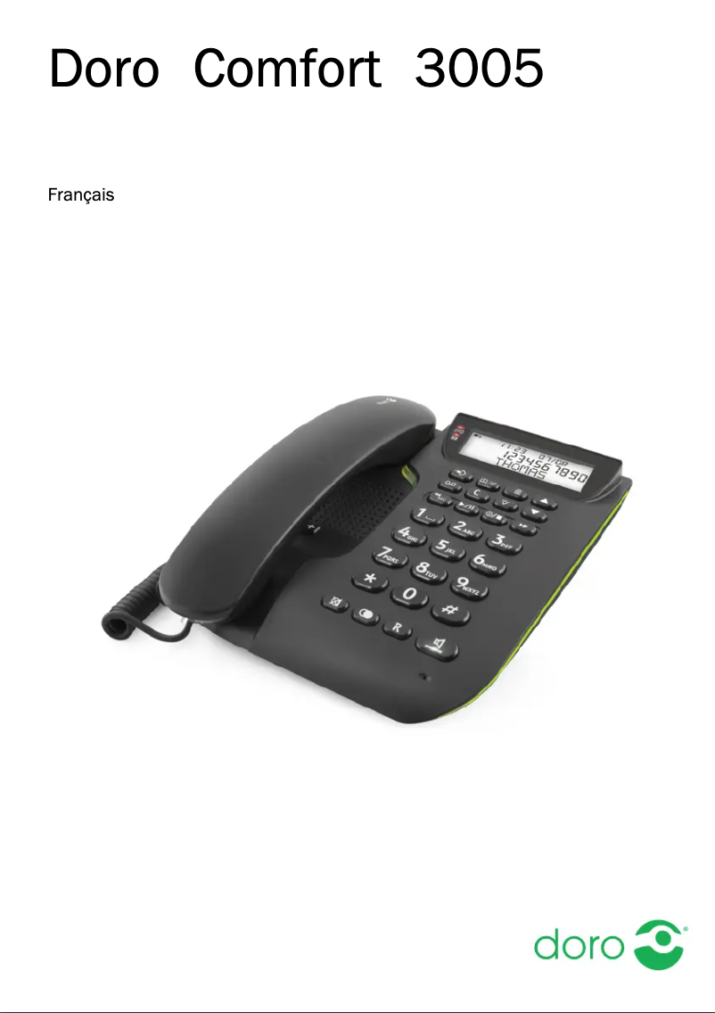 Image de la première page du manuel de l'appareil Comfort 3005