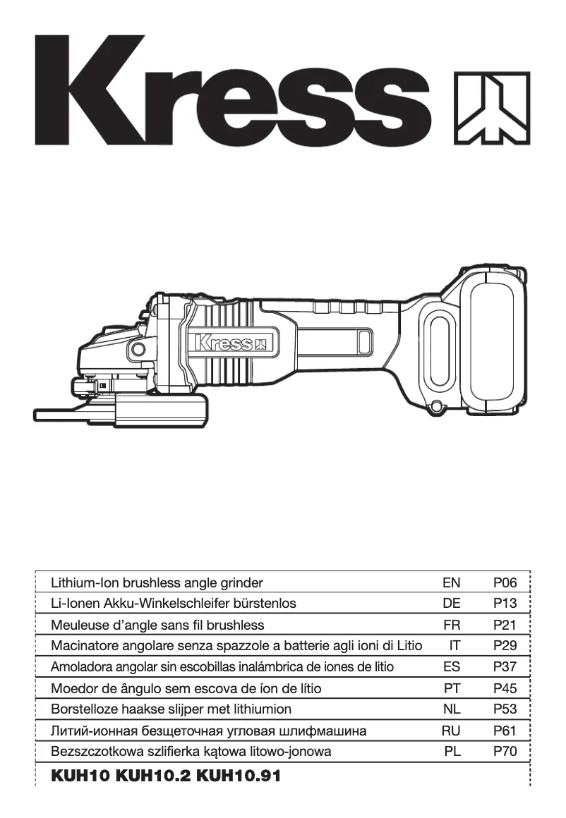 Page n°1 - Manuel utilisateur Kress KUH10.91