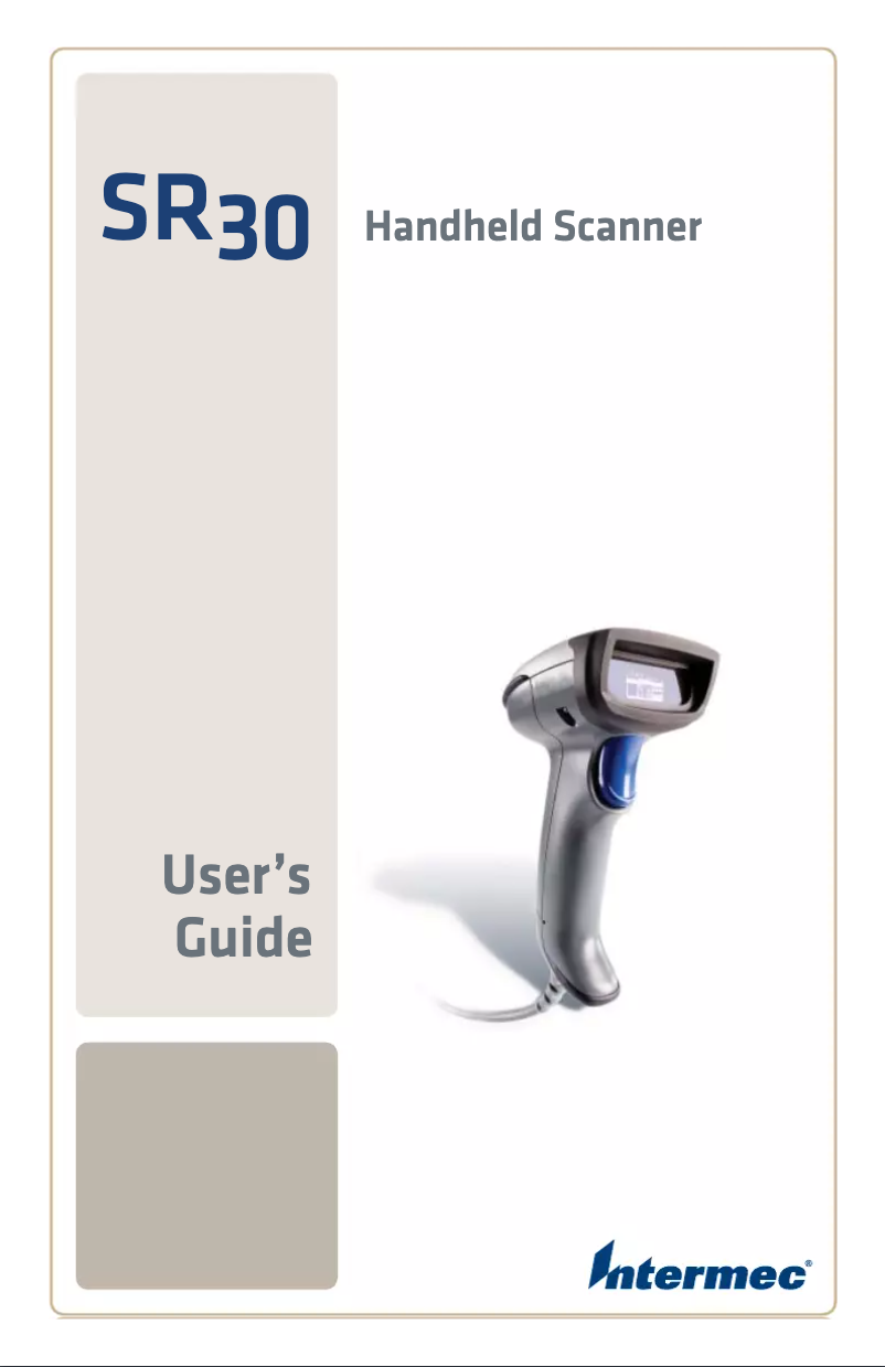Page 1 de la notice Manuel utilisateur Intermec SR30