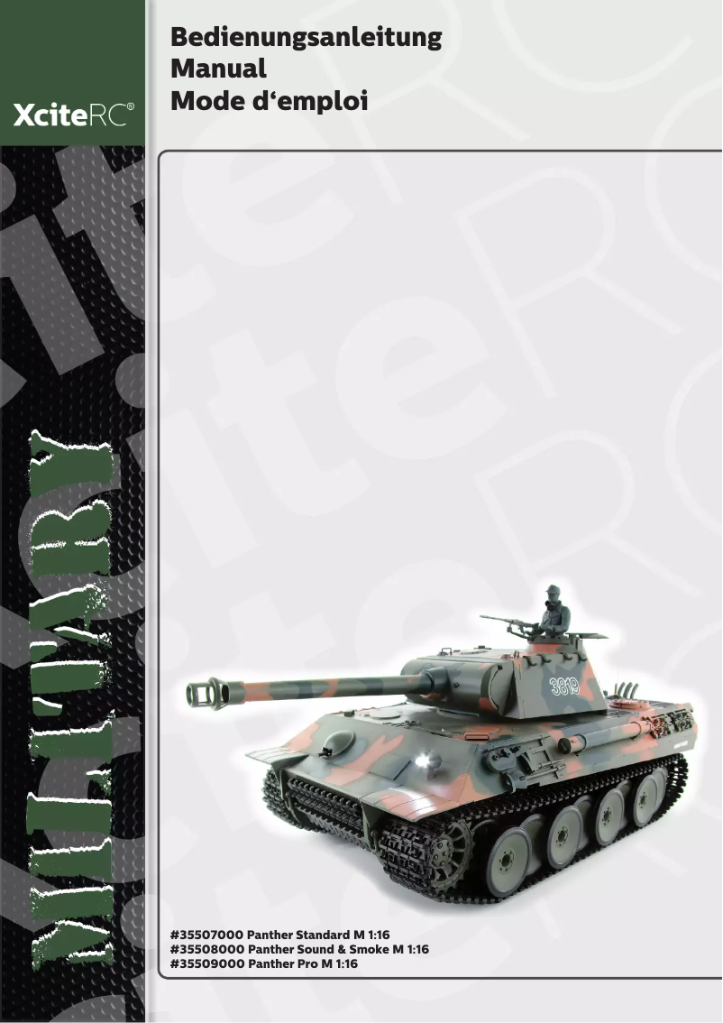 Page n°1 - Manuel utilisateur XciteRC Panther