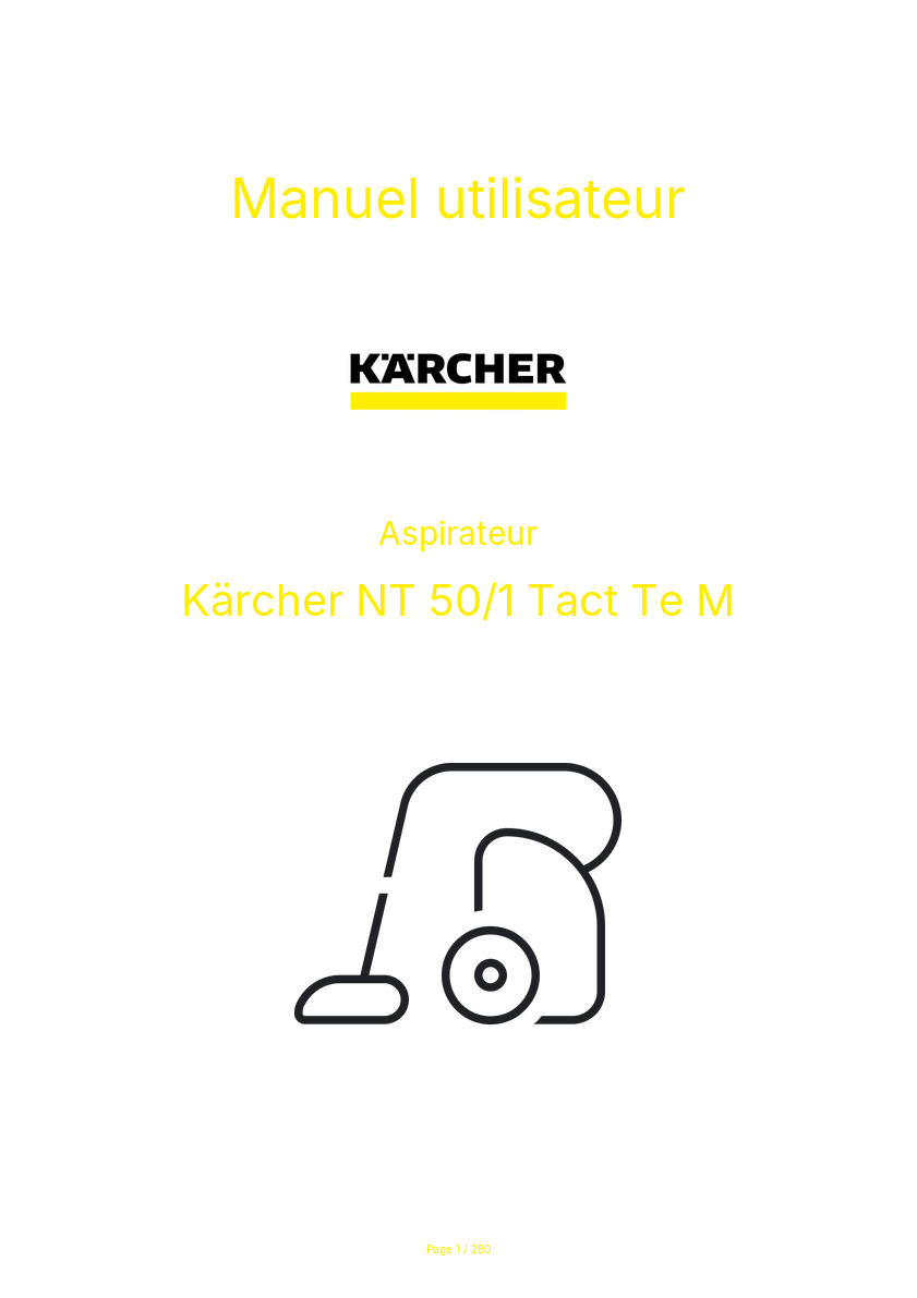 Image de la première page du manuel de l'appareil NT 50/1 Tact Te M