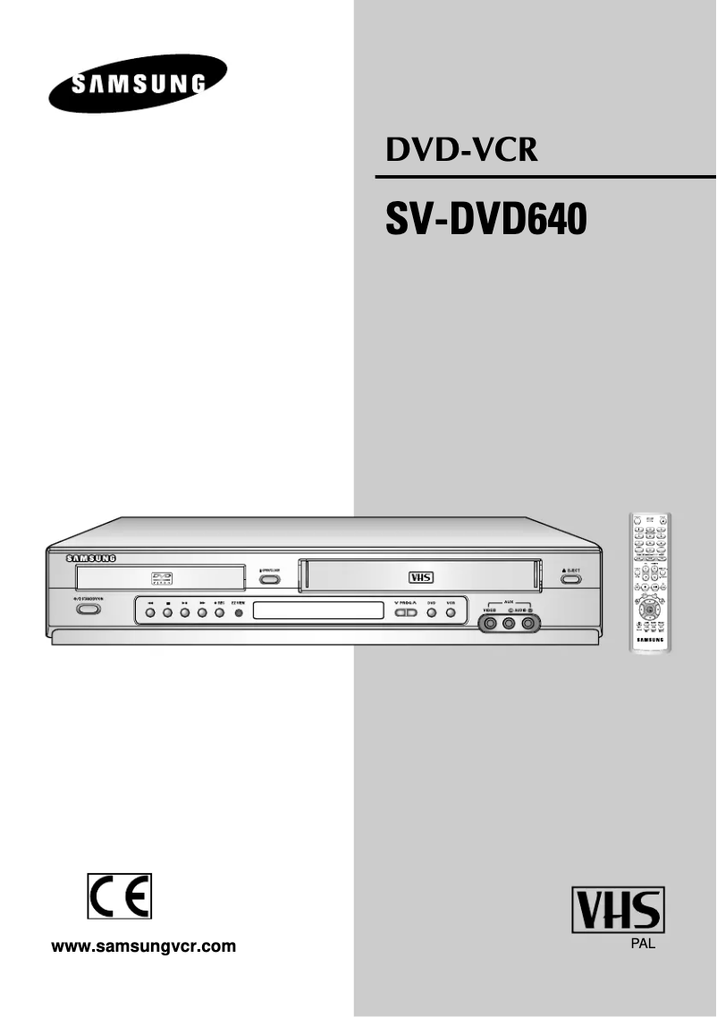Page n°1 - Manuel utilisateur Samsung SV-DVD640
