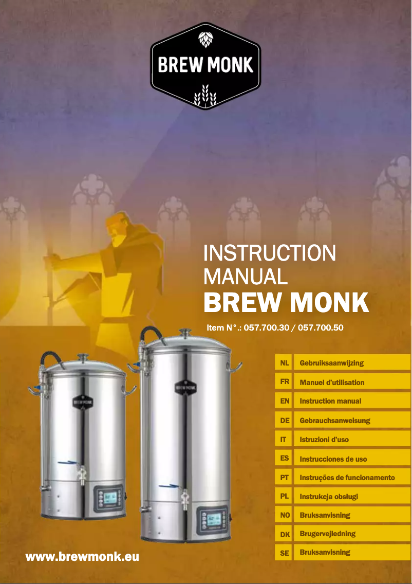 Page 1 de la notice Manuel utilisateur Brew Monk 057.700.50