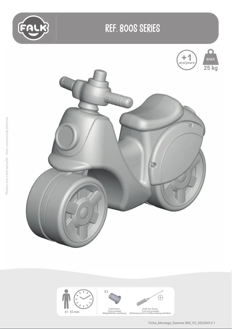 Page n°1 - Manuel utilisateur Falk 808-015
