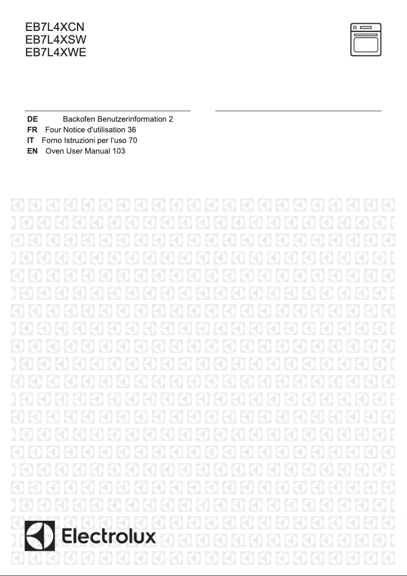 Page 1 de la notice Manuel utilisateur Electrolux EB7L4XSW