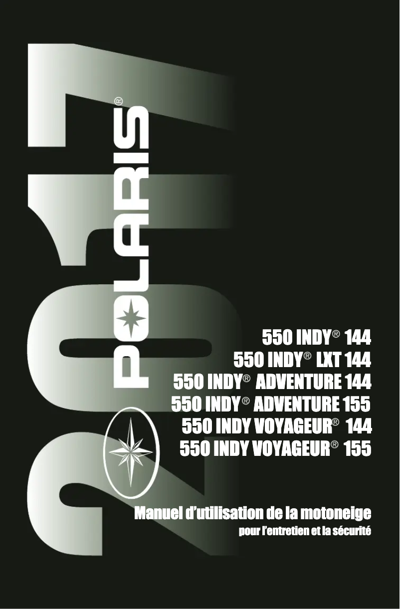 Imagen de la primera página del manual del dispositivo 550 Indy Adventure 144 (2017)