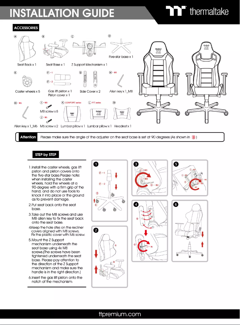 Page 1 de la notice Manuel utilisateur Thermaltake X-Comfort