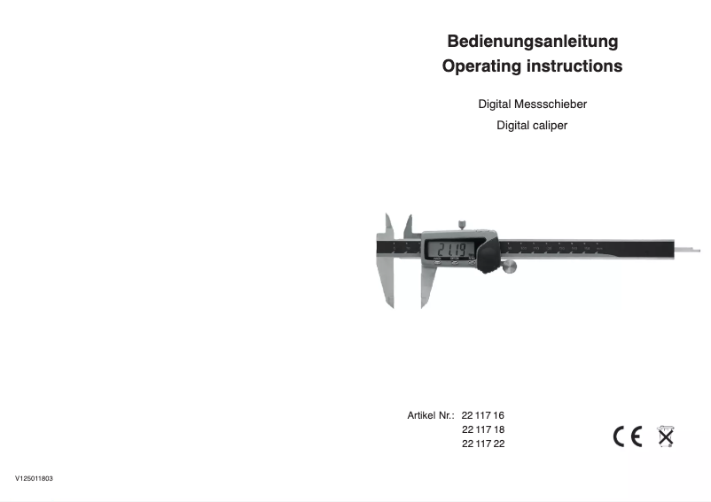 Image de la première page du manuel de l'appareil 2211718