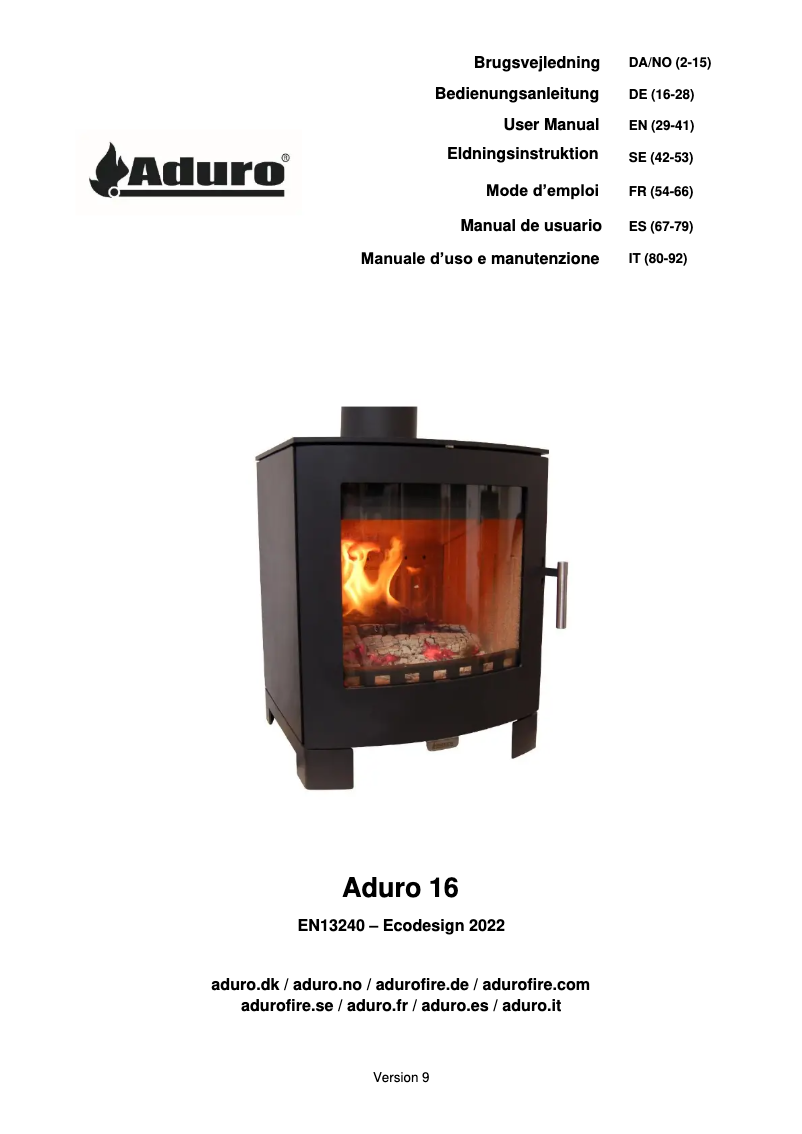 Image de la première page du manuel de l'appareil 16